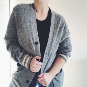 GAP Oversized Varsity Wool Cardigan XL
